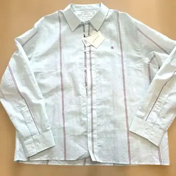 캘빈 클라인 진 스트라이프 셔츠 L 사이즈