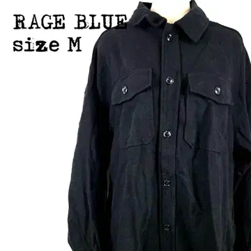 RAGEBLUE 레이지블루 블랙 셔츠 자켓 M 0342