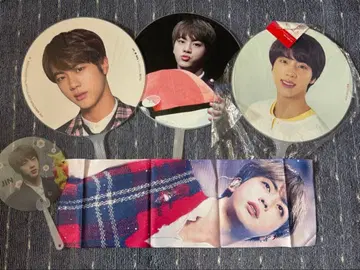 BTS JIN 진 부채 슬로건 굿즈 세트