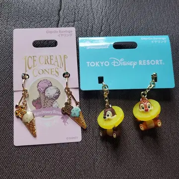 디즈니 귀찌 세트 헬로헬로썸머 칩과 데일 아이스크림