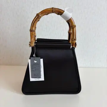 [ 새상품 ] 새틴뱀부 BAG JEANASIS 백 핸드백 블랙