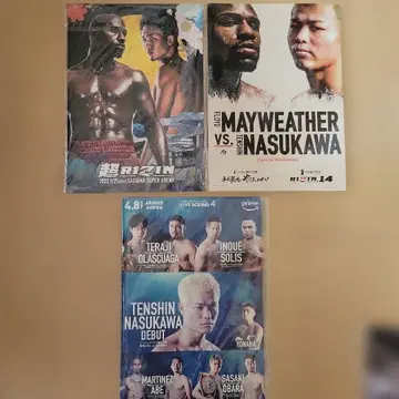 RIZIN & 나스카와 텐신 복싱 팜플렛 3권 세트 덤 포함