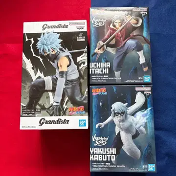 NARUTO 하타케 카카시 우치하 이타치 야쿠시 카부토 피규어 3체 세트