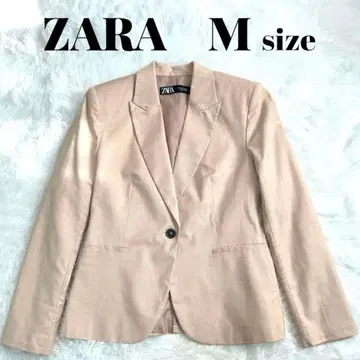 새상품급 ZARA 테일러드 자켓 핑크 수트 오피스 M 깔끔한