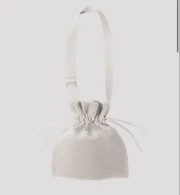 CFCL STRATA DRAWSTRING GUSSET BAG silver