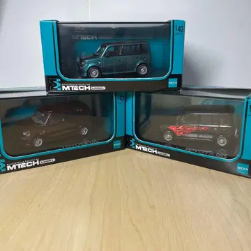 미개봉 MTECH 1/43 도요타 bB 미니카 3대 세트