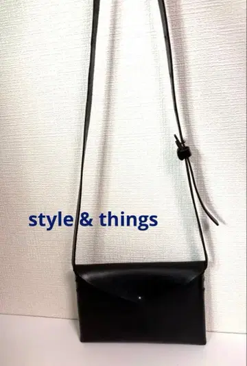 style & things 크로스 바디 가죽 숄더백