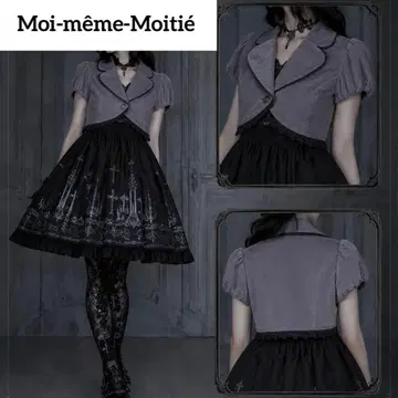 Moitie 모와티에 레이스 볼레로 숏 자켓 반팔 장미 레이스