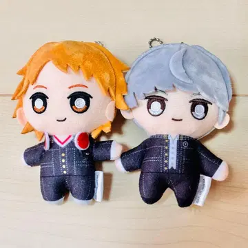 페르소나 4 봉제 인형 키링 주인공 & 하나무라 요스케