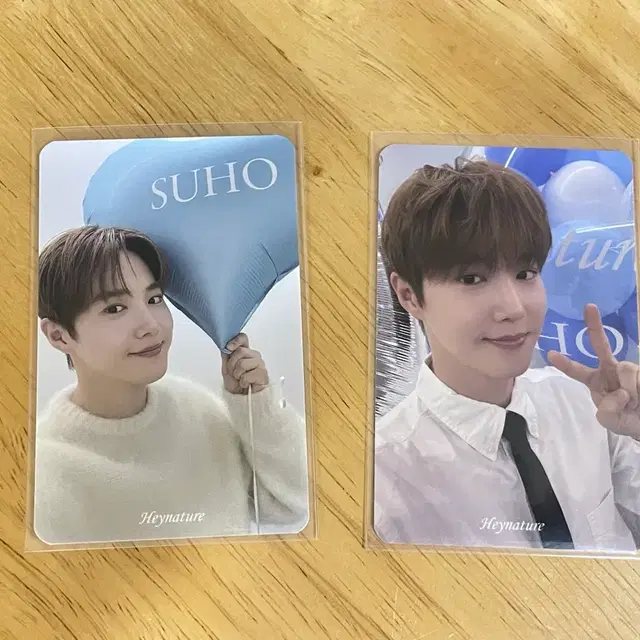 일괄)엑소exo 수호 준면 헤이네이처 포토카드 포카 세트