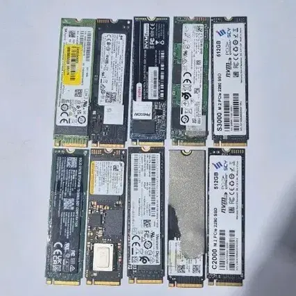 NVMe SSD 512GB(2280)10개