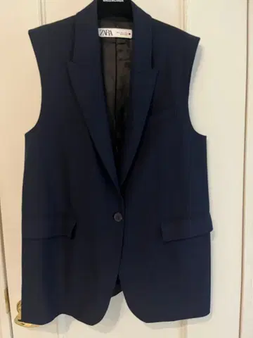 ZARA 네이비 테일러드 베스트