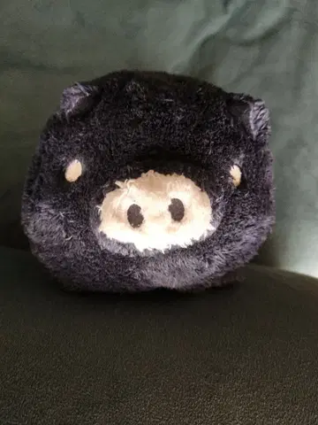 [ 봉제 인형 ] 블랙 돼지 인형 복슬복슬 전체 길이 28.5cm