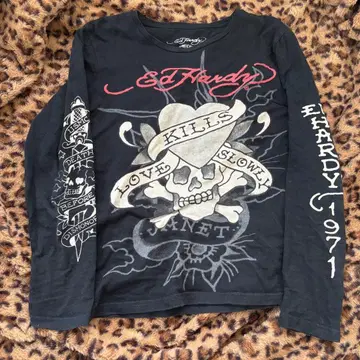 ed hardy 에드하디 롱T 스컬 y2k 헤이세이