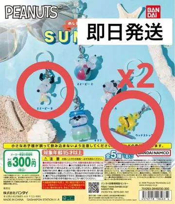 PEANUTS 메지루시 액세서리 SUMMER 스누피 우드스탁