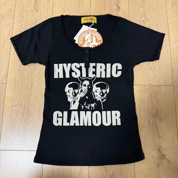 HYSTERIC GLAMOUR EVIL SKULL 치비 티셔츠