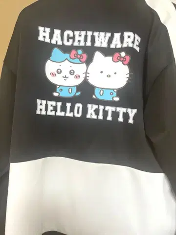 치이카와 산리오 키티 x 하치와레 상하의 저지