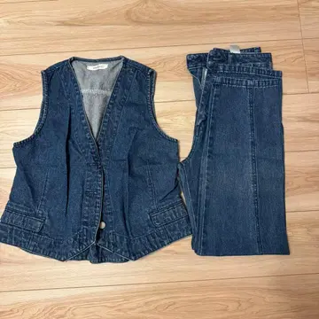 MOUSSY 데님 베스트 베스트 셋업
