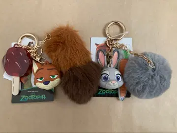시마무라 Disney 주토피아 입체 참 키링 2점 택 포함
