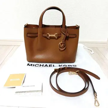 MICHAEL KORS CARSON 센터 지퍼 새첼 카멜