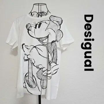 데시구알 Desigual 디즈니 미키 면T셔츠 XL