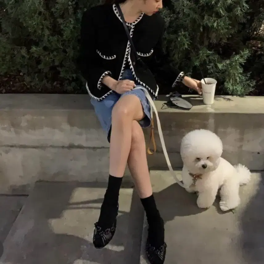 샤넬 민트급 블랙 코튼 트위드 자켓 36 차정원 김나영 오눅 소장 vip 레어템 사진 1