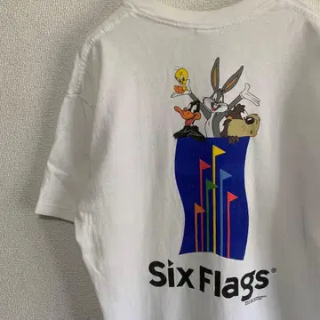 90s WARNER x SIX FLAGS 티셔츠 루니툰