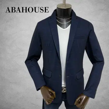 ABAHOUSE 테일러드 자켓 윈도우펜 체크 무늬 자켓