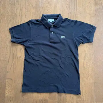 가격 인하! LACOSTE 블랙 피케 셔츠 L1212AL 일본제