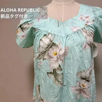 새상품 ALOHA REPUBLIC 하와이안 원피스 꽃무늬 티어드