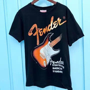 펜더 fender 스트라토 기타 반팔 티셔츠 밴딩