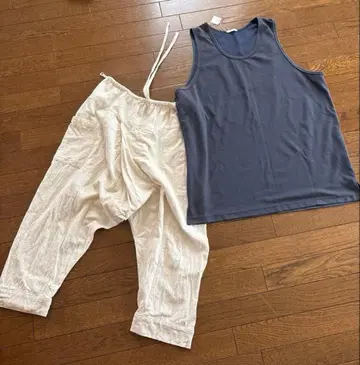 빅 루즈 셋업 MALAIKA 사루엘 F GU 탱크탑 XL