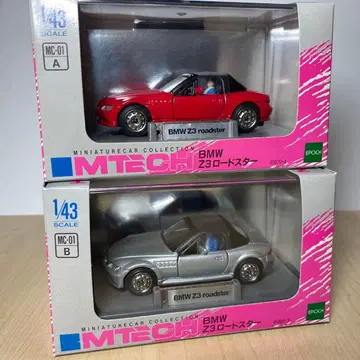 미개봉 MTECH 1/43 BMW Z3 로드스터 빨간색 은색 2대 세트