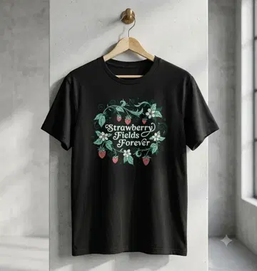 [새상품] 더 비틀즈 Strawberry Field 티셔츠 남성용 L