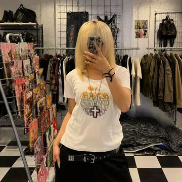 로고 프린트 반팔 티셔츠 ifsixwasnine LGB KMRii