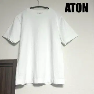 [ ATON 에이트 ] T셔츠 화이트 01