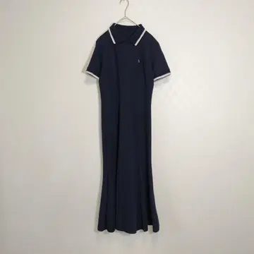 미사용급 Louere 폴로 옷깃 머메이드 라인 롱 원피스