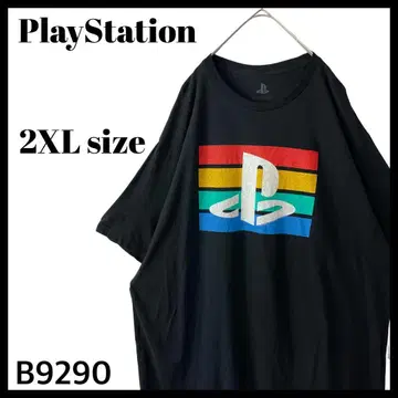 PlayStation 플레이스테이션 T셔츠 레트로 컬러 블랙 2XL