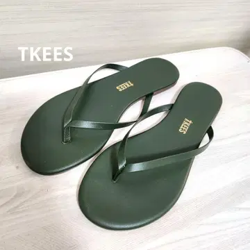 [ 정가 1만 2100엔 ] TKEES 티키즈 가죽 비치 샌들