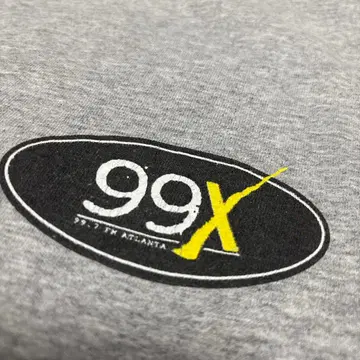 초레어 90s 99X 애틀랜타 라디오국 T셔츠 anvil USA제 XL