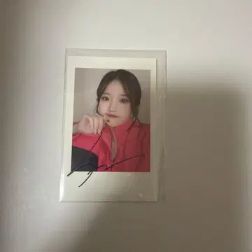 프로미스나인 하영 친필 사인 폴라로이드