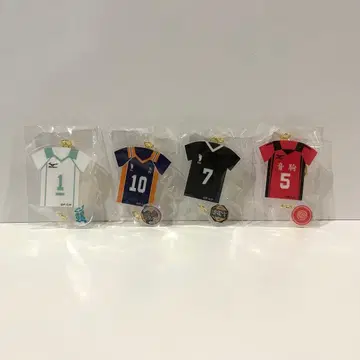 [하이큐!! 유니폼형 아크릴 키링] 4개 세트