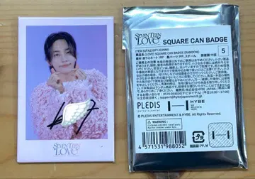 SEVENTEEN 정한 친필 사인 캔뱃지