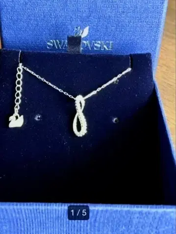 SWAROVSKI 스와로브스키 목걸이 인피니티 클리어 스와로