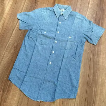 80s 미국제 OshKosh B'gosh 샴브레이 셔츠 반팔
