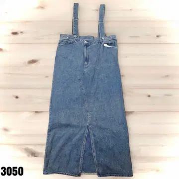 LEPSIM 렙심 멜빵 데님 스커트 F 3050