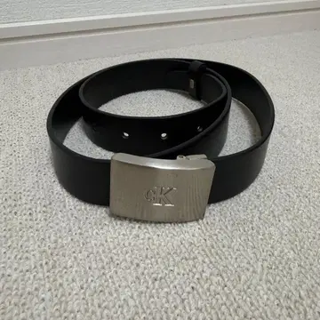 Calvin Klein ck 로고 버클 벨트 블랙