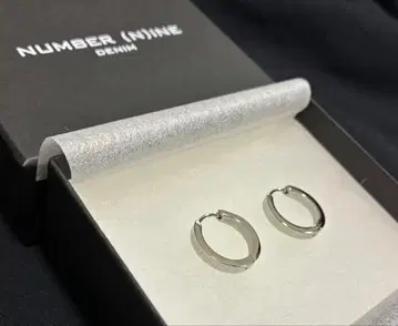 NUMBER (N)INE DENIM 후프 귀걸이 양쪽용 넘버나인