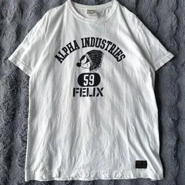 Alpha Industries Felix 티셔츠 화이트 LARGE