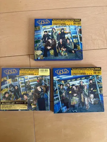 SixTONES GOLD CD 3장 세트